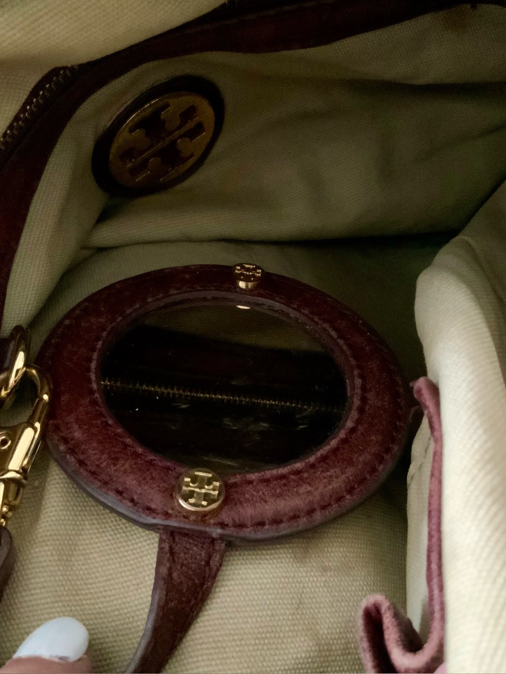 TORY BURCH VERONA COGNAC CROSSBODY SATCHEL BAG - Picture 15 of 15